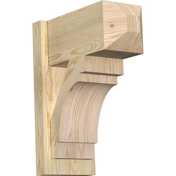 Ekena Millwork Merced Craftsman Rough Sawn Outlooker, Douglas Fir, 8"W x 16"D x 20"H OUT08X16X20MRC04RDF - main
